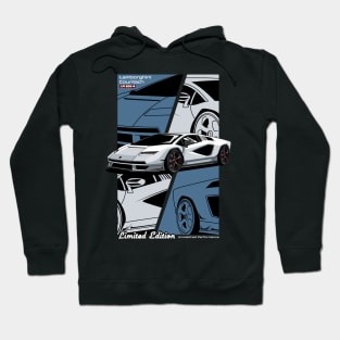 Countach LPI 800-4 Super Car Hoodie